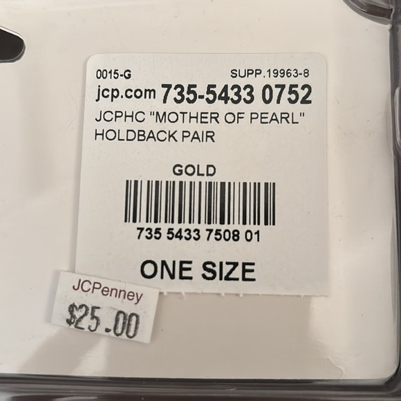 Mother of Pearl Holdback Pair. These were $25 at JCPennys almost 15 years ago. - Picture 5 of 5